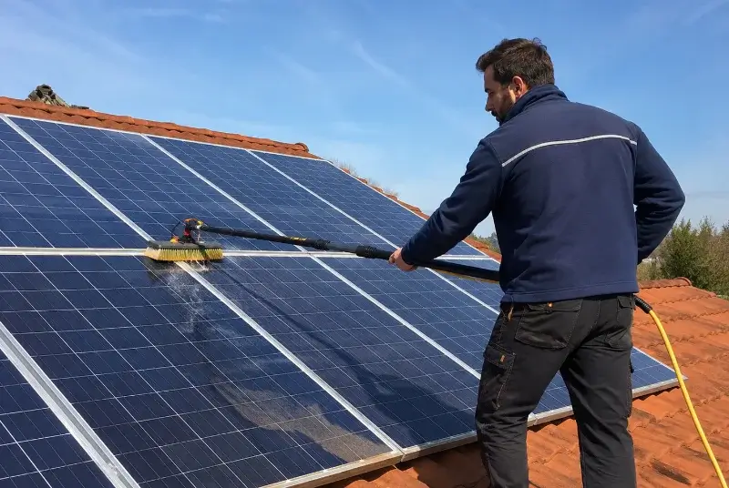Nettoyage et entretien de panneaux solaires à Montmeyran